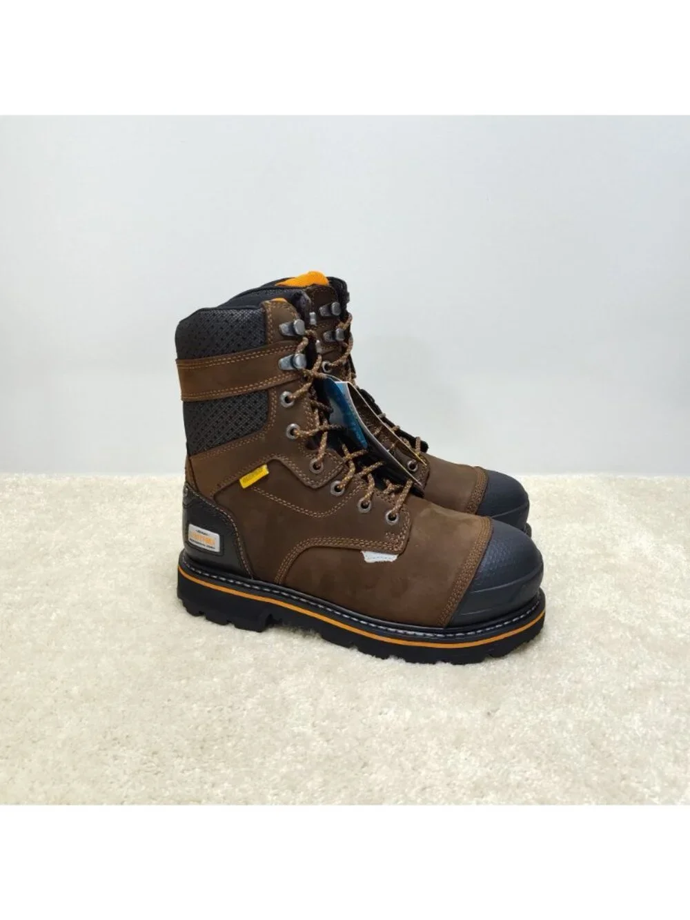 Herman Survivors Dozier Men 8 Steel Toe Work Boot Waterproof Leather ASTM Rated